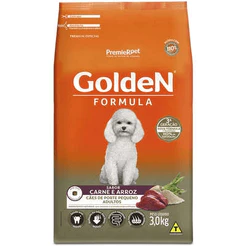 Ração Golden Cão Adulto Raças Pequena Carne 3 kg