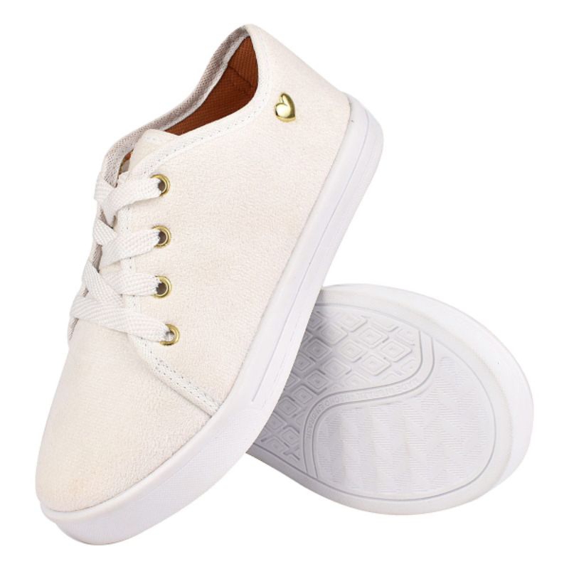 Tênis INFANTIL Feminino Pingente CORAÇÃO Super Confortável e Leve 27 ao 33 Menina Escolar