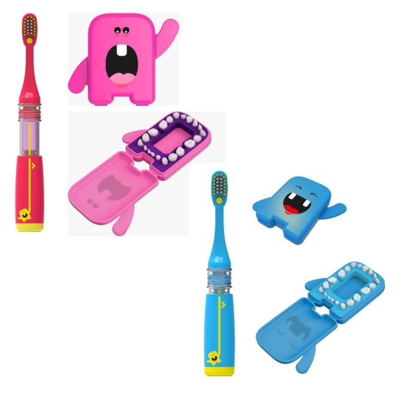 Kit Escova Magic Brush + Dental Album porta dentes de leite