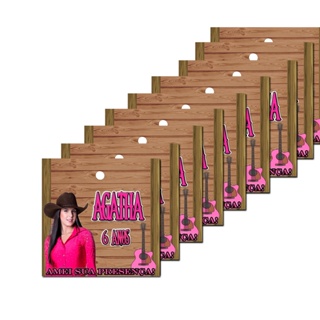 Tag de Agradecimento Personalizada para Festa Ana Castela. Lembrancinha. em Oferta na Shopee