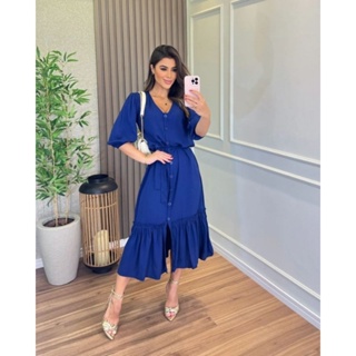 Vestido Chemise EVA em Oferta na Shopee