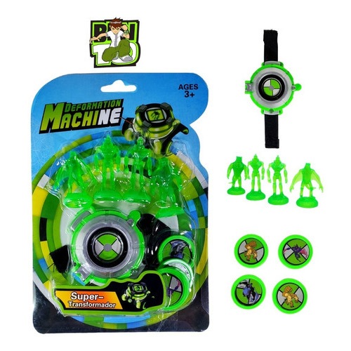 Relógio Ben 10 Lancador Discos Ominiverse Omnitrix Infantil Aliens