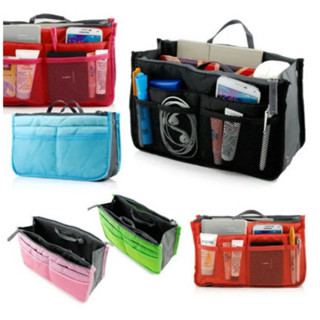 Organizador de bolsa necessaire para viagem e acessorio maquigem