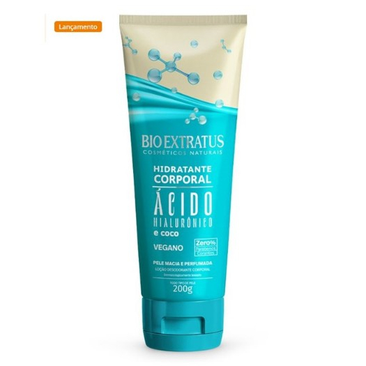 Hidratante Corporal Ácido Hialurônico e Coco Bio Extratus 200g