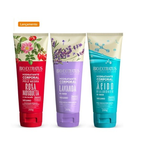 Kit Lançamento Bio Extratus Linha Pele ( Rosa Mosqueta, Lavanda e Acido Hialuronico)