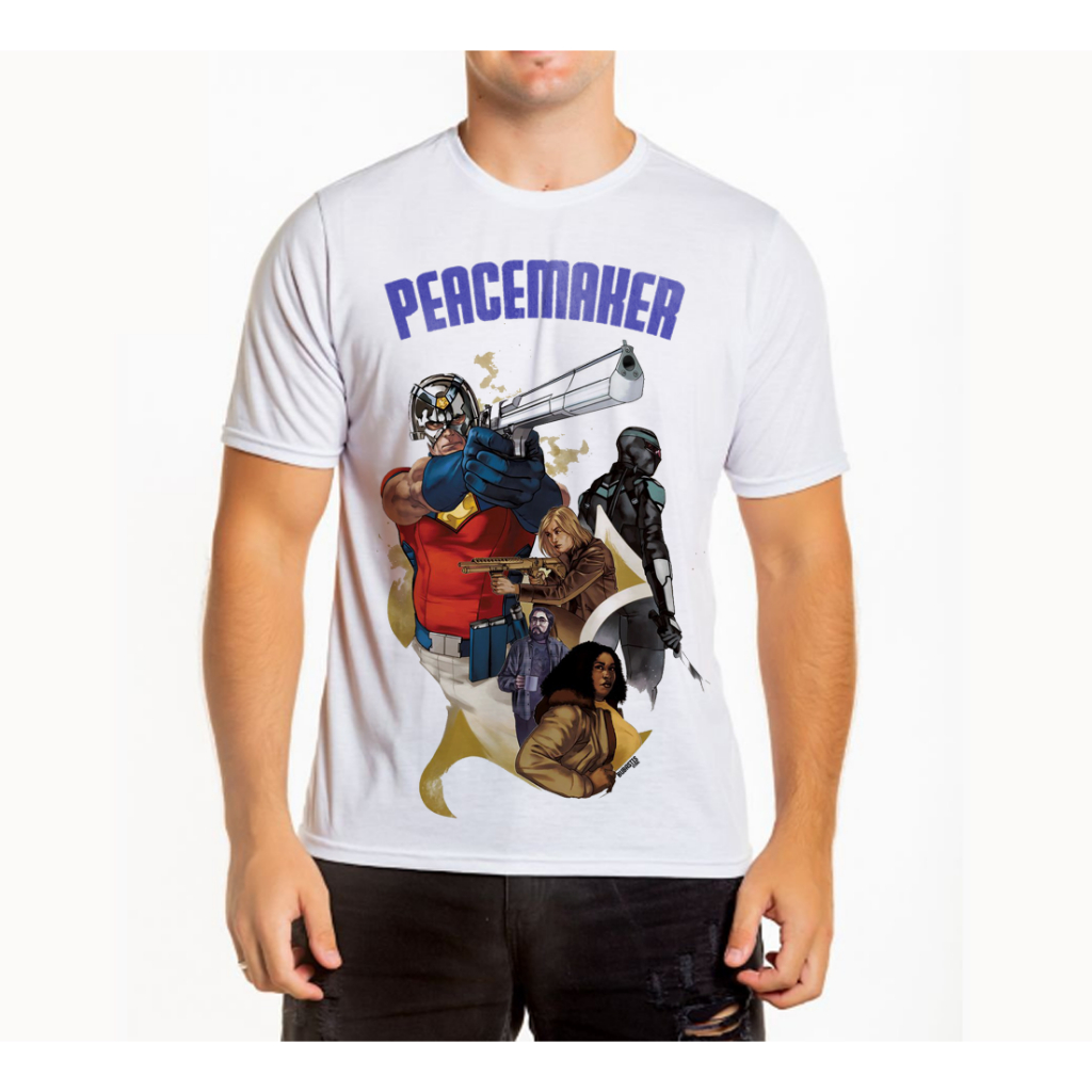Camiseta Pacificador Vigilante Anti Herói Adulto Infantil