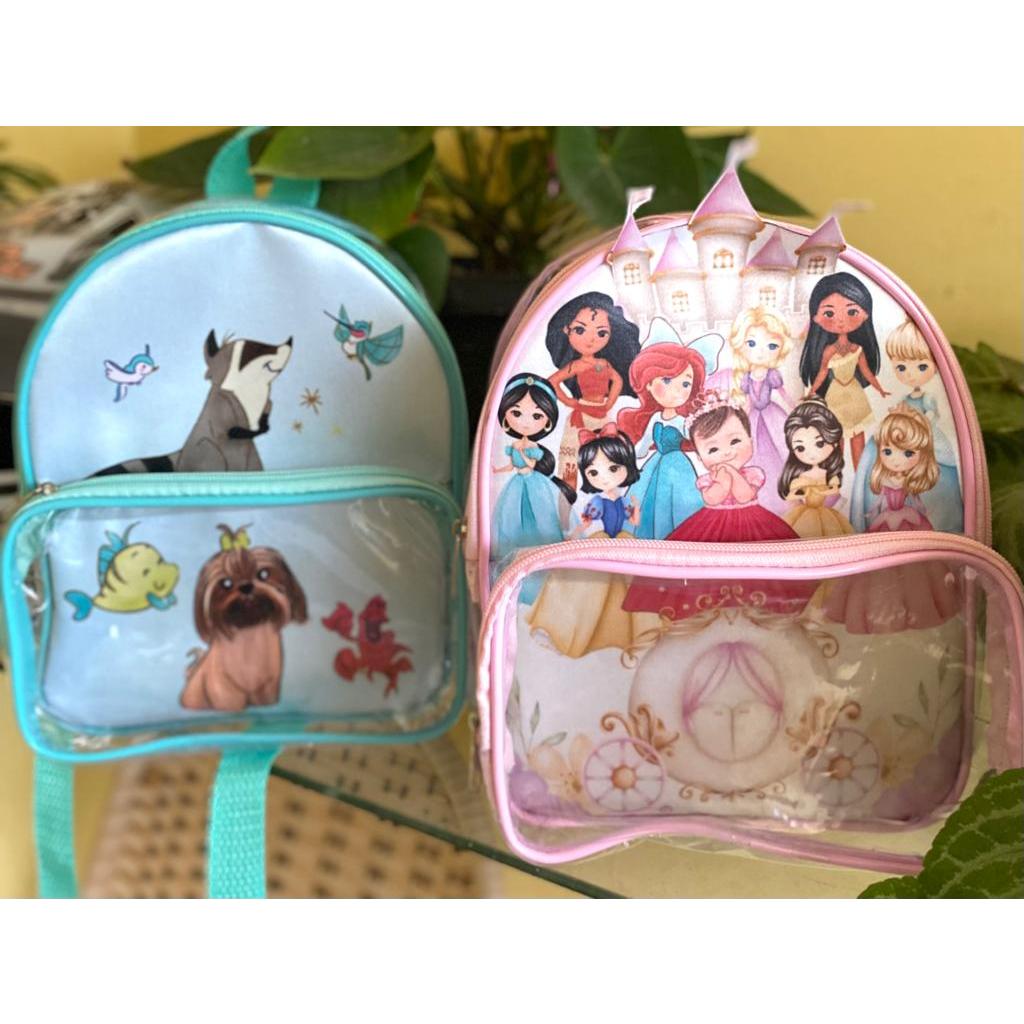 10 Mochilas Personalizadas para aniversário tema princesas, lembrancinha infantil, bolsa lembrancinha, personalizados