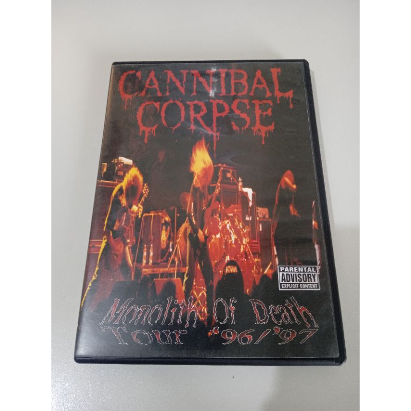 DVD cannibal corpse monolith of death tour 96/97 ótimo estado mídia e capa