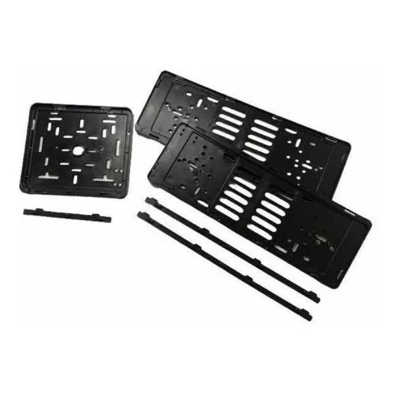 Kit Suporte Placa Moto + Par de Suporte Placa Carro