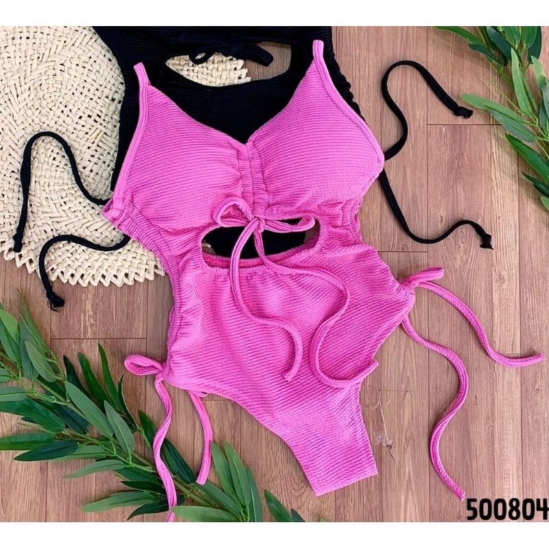 Body maiô Com Bojo Franzido 3D tecido Premium Zig zag REF 10