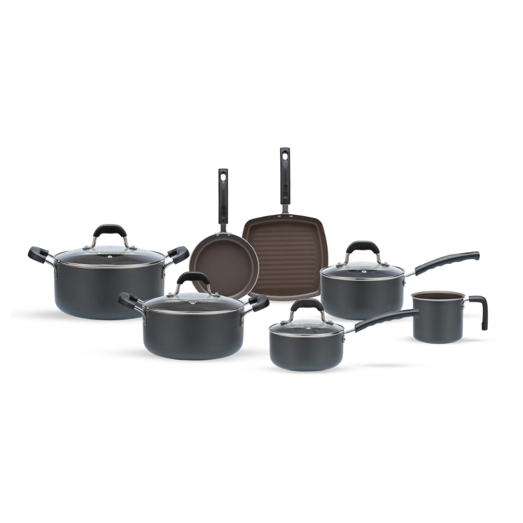 Jogo De Panelas Antiaderente Brinox - Fine 5 e 7 Peças - Ceramic Life