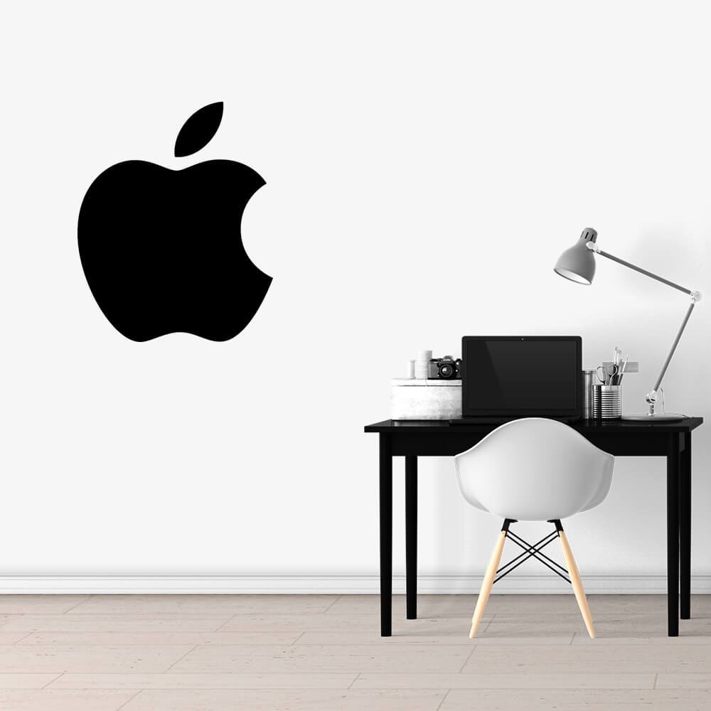 Adesivo de Parede Logo Apple Loja de Celular Informática
