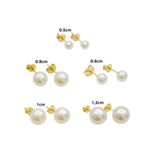 Brinco de Pérola Banhado em Ouro 18K em Oferta na Shopee