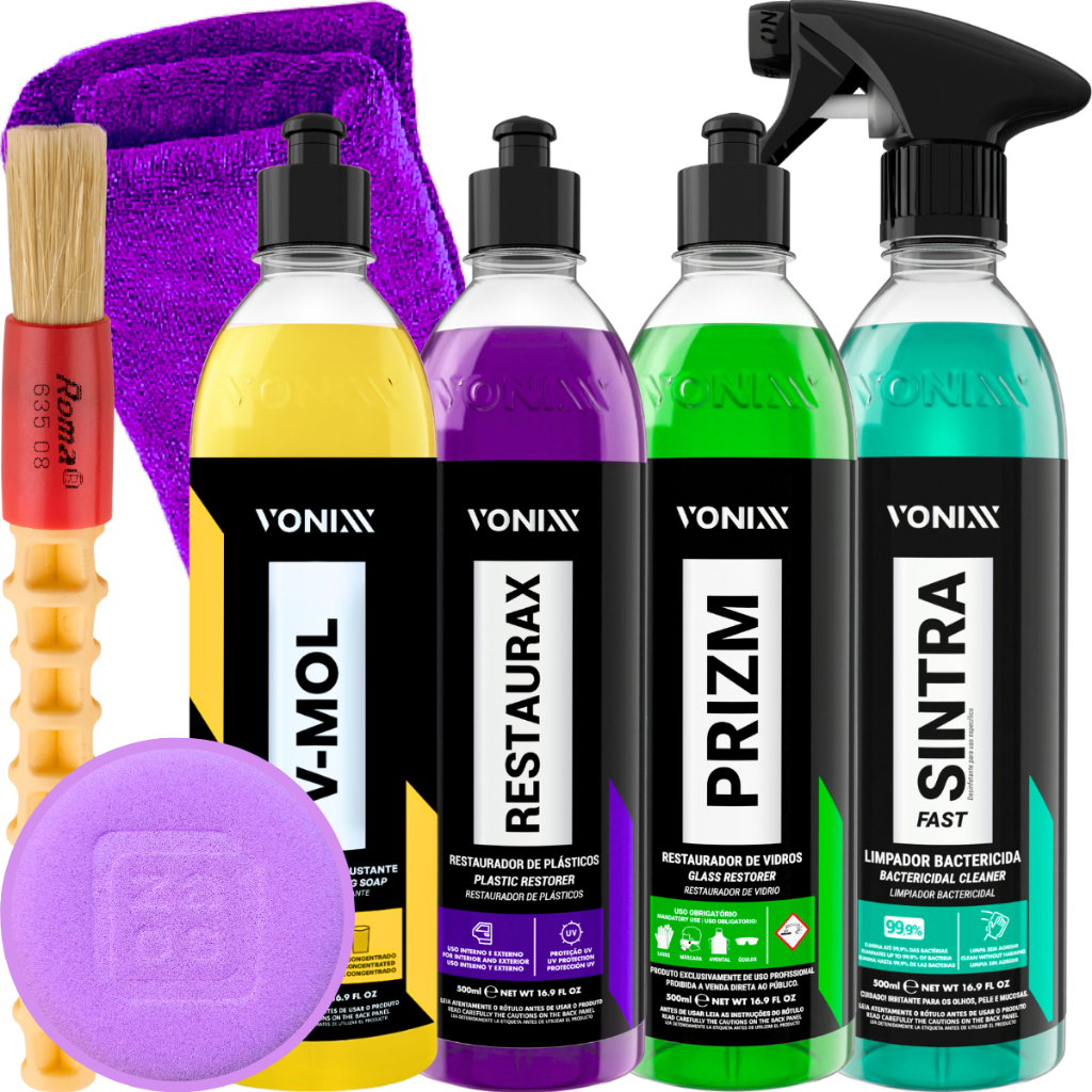 Limpeza Automotiva Sintra Prizm V-Mol Restaurax 500ml Vonixx