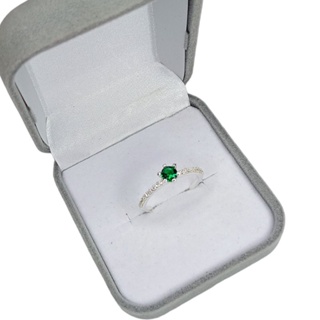SOLITÁRIO PEDRA VERDE - ANEL PEDRAS VERDE ZIRCÔNIA em Oferta na Shopee