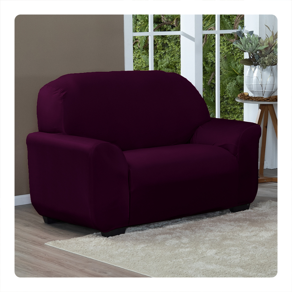 Capa De Sofá Lisa Avulsa 2 Lugares Coladinha