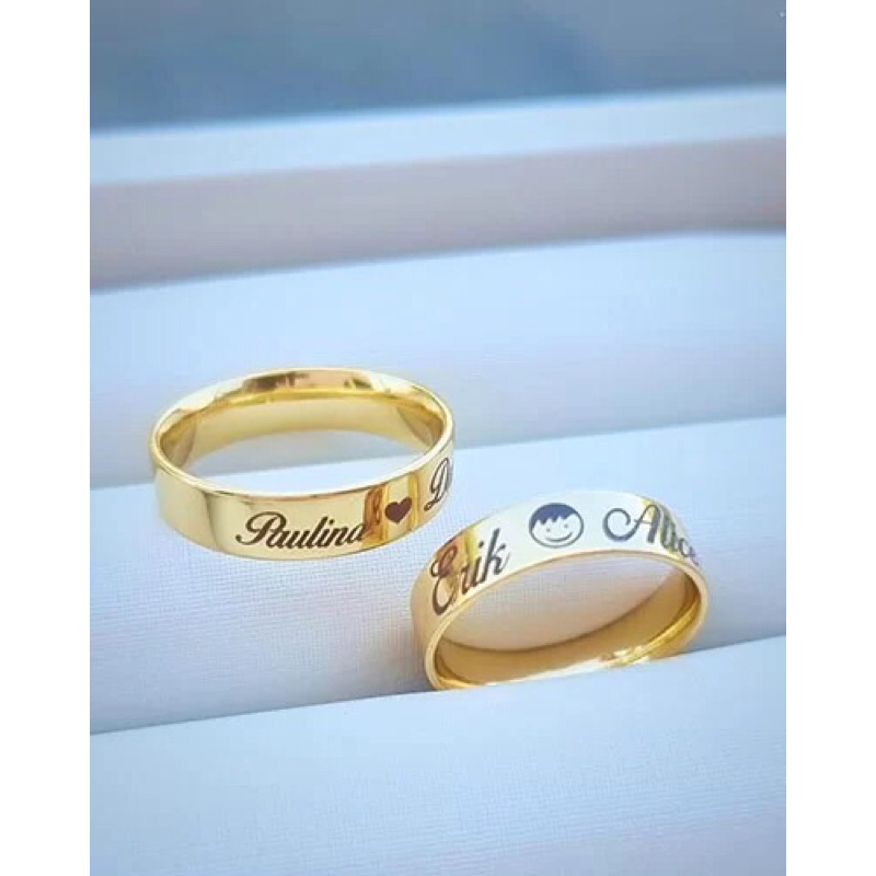 Par de Aliança Casamento Noivado Moeda Antiga Com Gravado à Laser