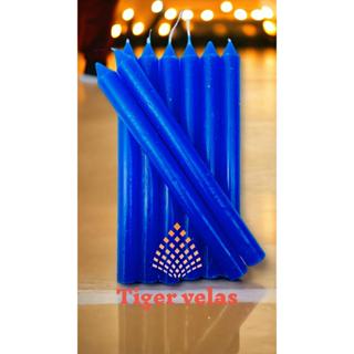 Vela Palito (Maço 8 unid.) - Azul Escura - 18cm em Oferta na Shopee