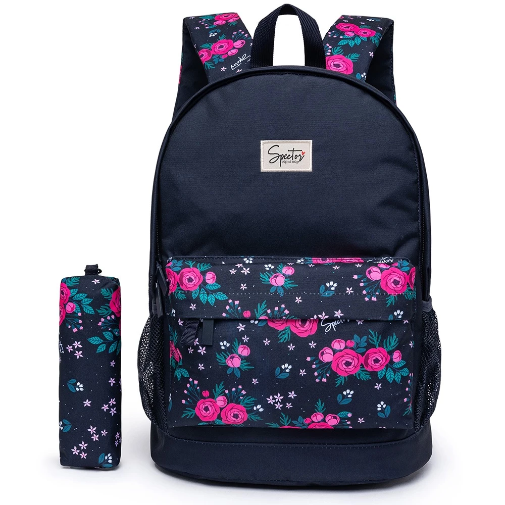 Mochila Feminina Estojo Escolar Faculdade Reforçada Trabalho Faculdade