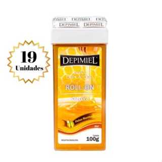 Kit c/19 Cera Depilatória Roll-On Clássica 100g - Depimiel em Oferta na Shopee