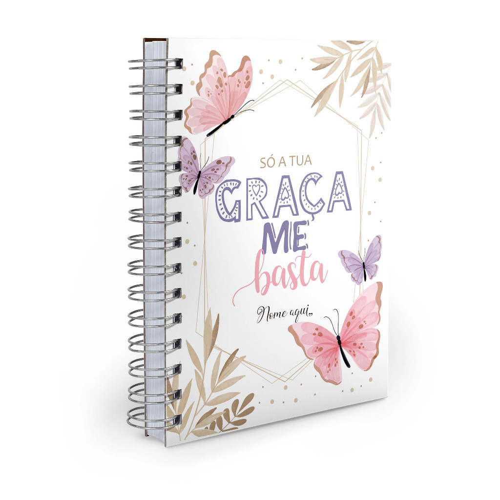 Agenda 2026 Personalizada com Nome – Capa com Frases Bíblicas em Oferta na Shopee