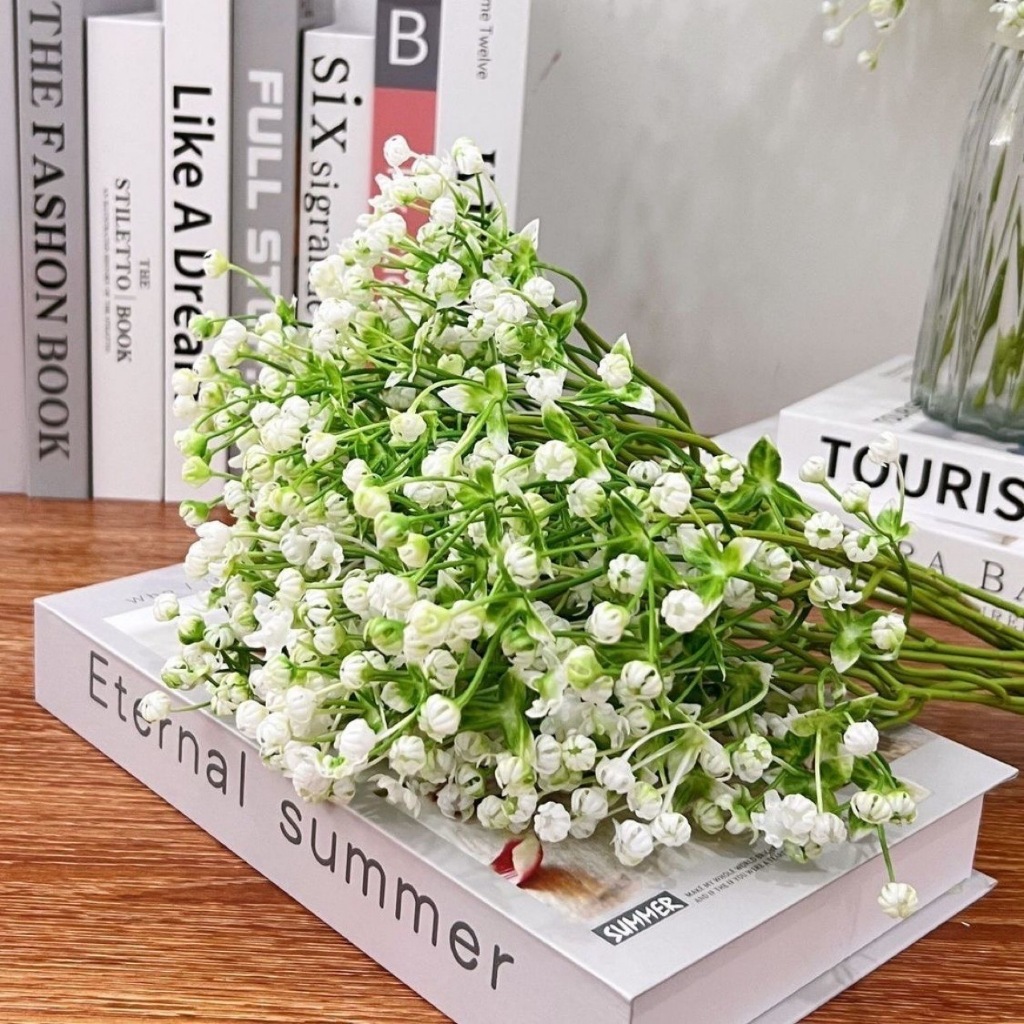 Kit com 10pcs, Buquê de Mosquito Pequeno fresco gypsophila buquê de plástico simulado para Flores