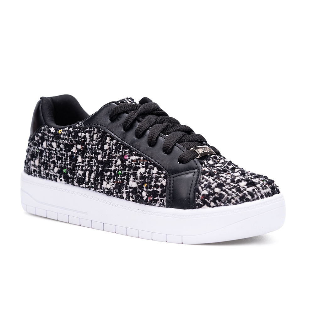Tênis Feminino Domidona Casual Tecido Croche Cano Curto Luxo Da Moda - Women Shoes