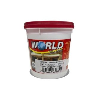 Massa Corrida Acabamento Branca Secagem Rápida Interna World Tintas 1kg