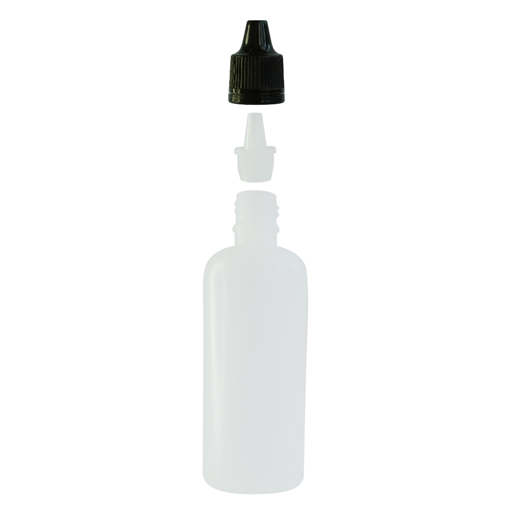 Frasco Plástico Natural C/ Conta Gotas 120ml ( 20 unidades)