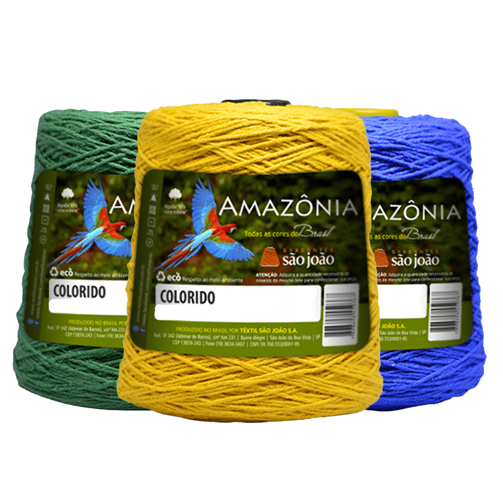 Barbante Amazônia Fio N°6 400 Metros / 400 Gramas - São João em Oferta na Shopee