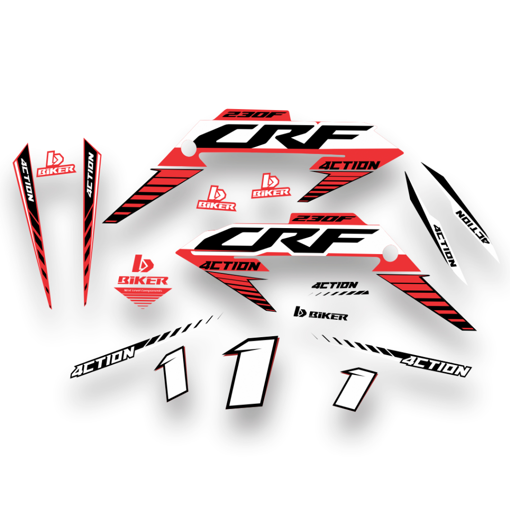 ADESIVOS ACTION 4CTION CRF230F em Oferta na Shopee