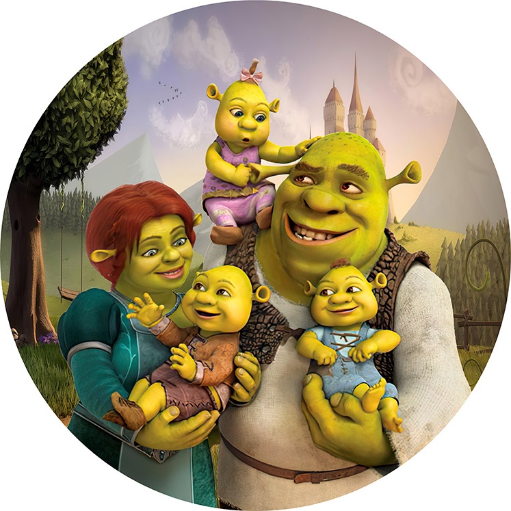 Capa Painel Redondo Temático Shrek Decorativo Aniversario Menino Festa Menina Evento Criança Fotografia Malha Sublimada em Oferta na Shopee