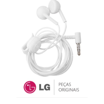 Fone Original Branco LG para K10 Power K12 K11 K50s K41s K50 Todos Os Modelos LG