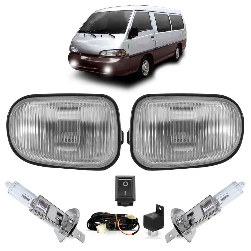 Kit Par Lâmpada H3 Zafira 2005 2006 2007 2008 2009 2010 2011 2012 + Par Farol Milha Auxiliar - Spare Parts and Accessories for Vehicles