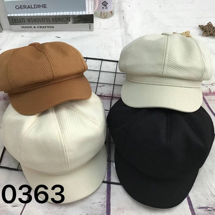 Nova Cor Chapéu de Lã Octogonal Chapéu de Lã Octogonal Mulher Outono Inverno Nova Boina de Lã Chapéu de Lã Casual