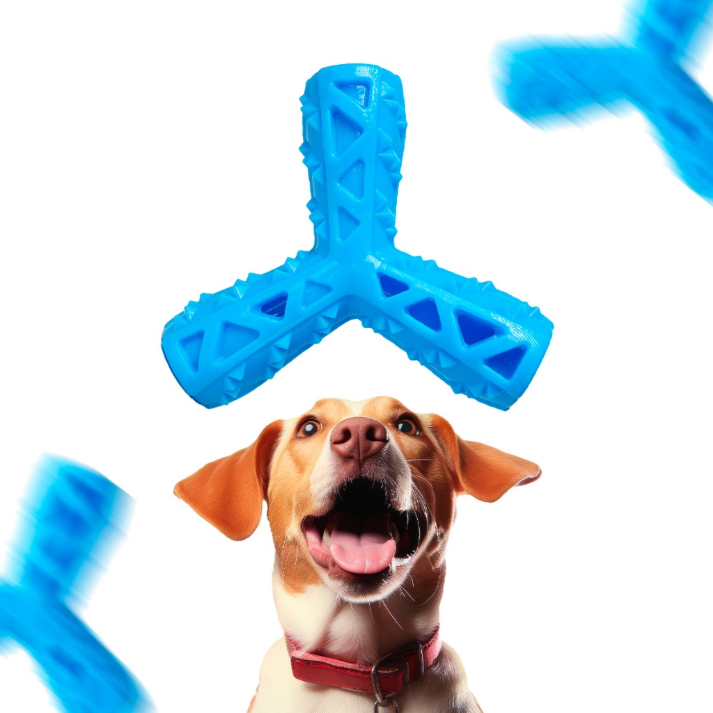 Brinquedo Multifuncional Porta Petisco Mordedor Interativo Para Cães Pets