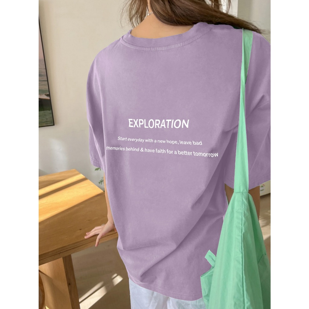 Camiseta Streetwear Aesthetic Feminina T Shirt Oversized Mulher Tumblr Blusa Confortavel Academia C