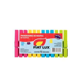 Prendedor De Roupa Resistente Plástico Com 12 FiatLux em Oferta na Shopee