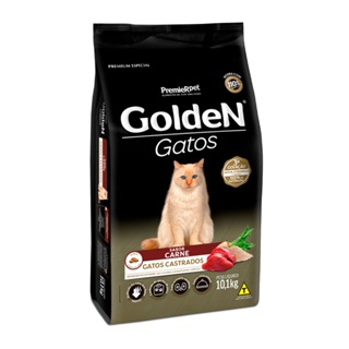 Ração Golden Para Gatos Adultos Castrados Sabor Carne 10Kg em Oferta na Shopee