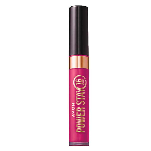 Batom Liquido Avon Power Stay Rosa Magenta de Longa Duração Matte - 6 ml em Oferta na Shopee