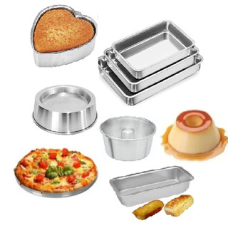 Kit de Assadeiras 8PÇ Forma Retangular, Formas Decoradas, Forma de Pudim e Ballerine, Forma de Pizza