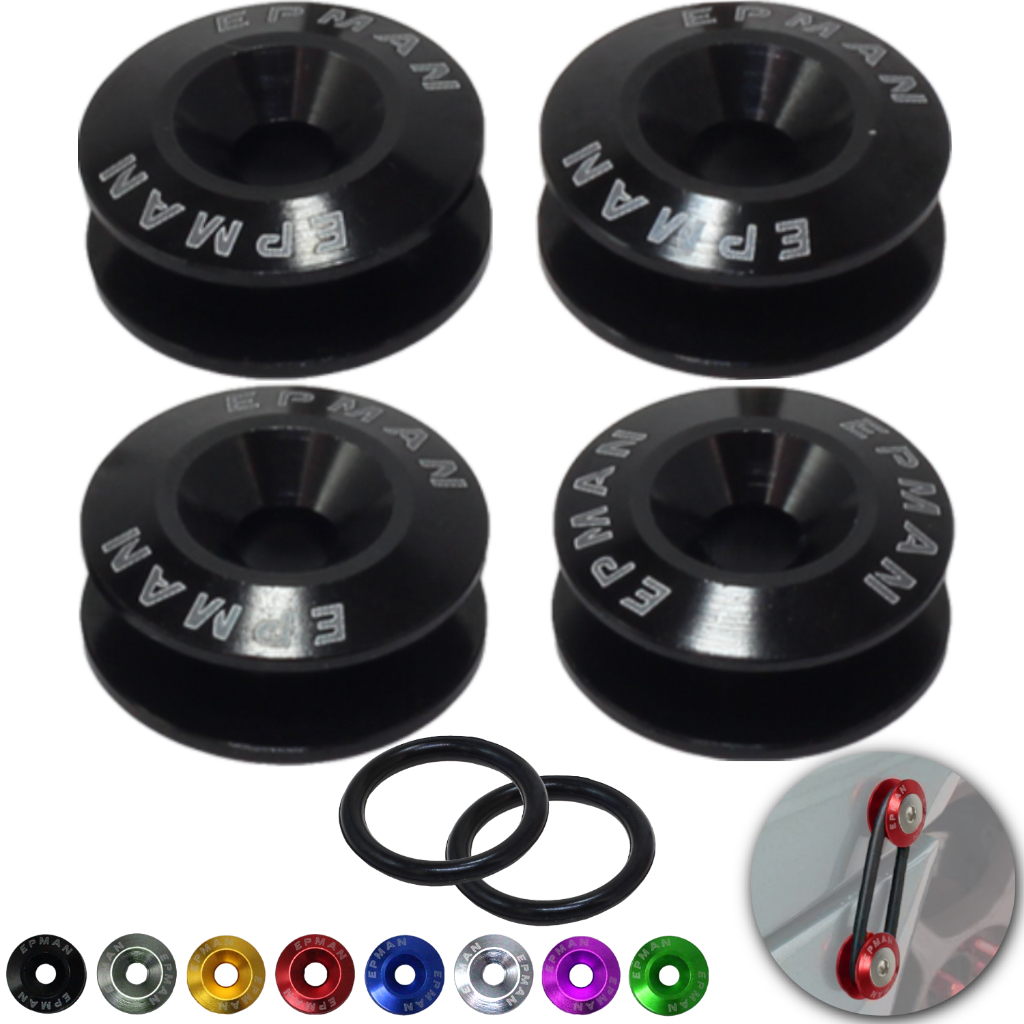 Kit de Anilha Esportivo Trava Para-Choque Quick Release Com Elástico