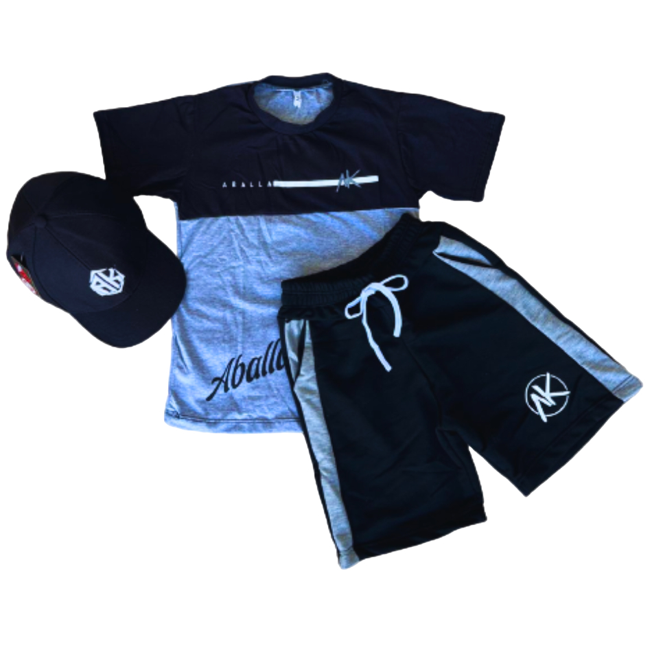 Conjunto Masculino Roupa Infantil Juvenil Kit 3 Peças Camisa Bermuda + Boné Exclusivo