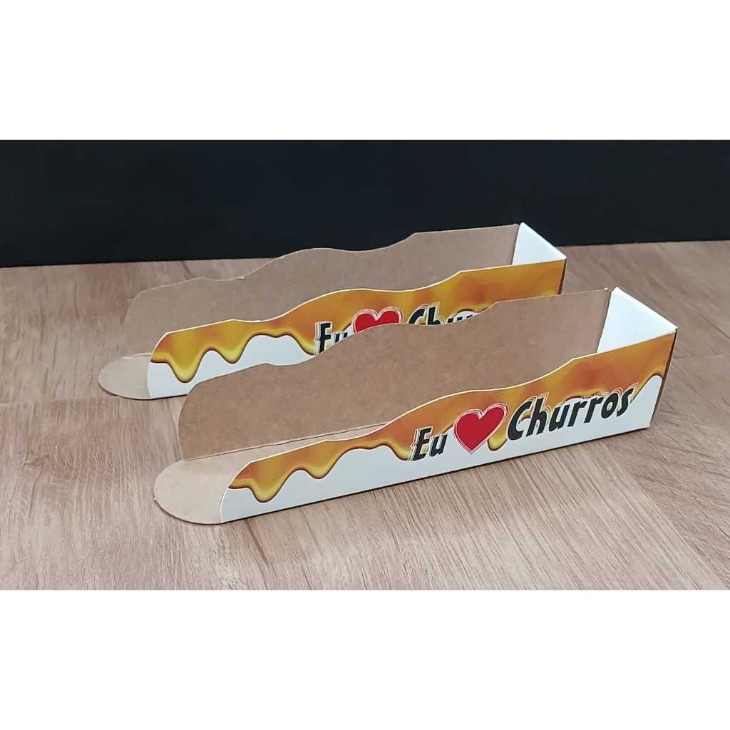 Embalagem caixa caixinha Para Mini Churros Gourmet 100und