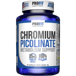 Picolinato De Cromo 60 cápsulas - Chromium Picolinate - Profit Laboratórios