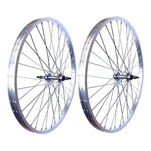 Par Roda Alumínio Aro 26 X 1.9 P/ Bicicleta C/ Raios Grosso ( Par ) MTB