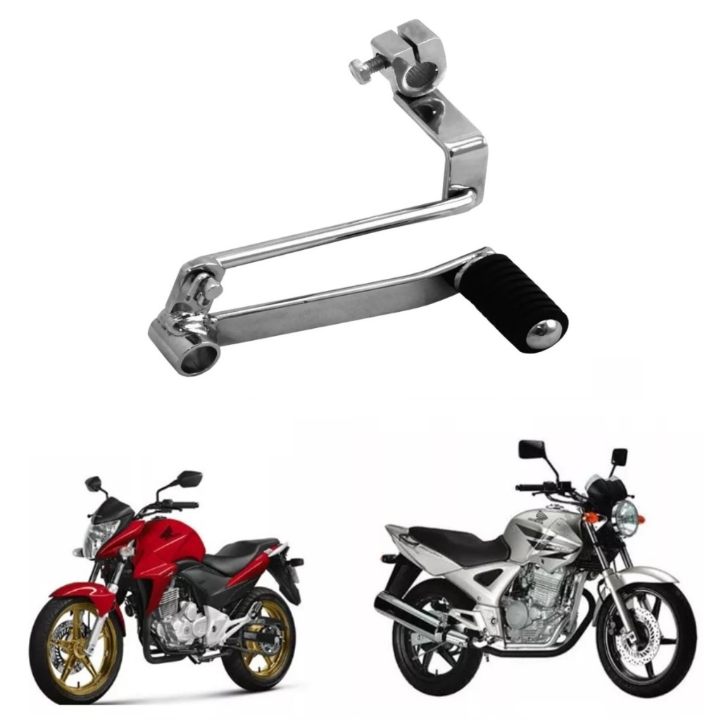 Pedal Cambio Completo C/Borracha Twister / Cb 300 em Oferta na Shopee