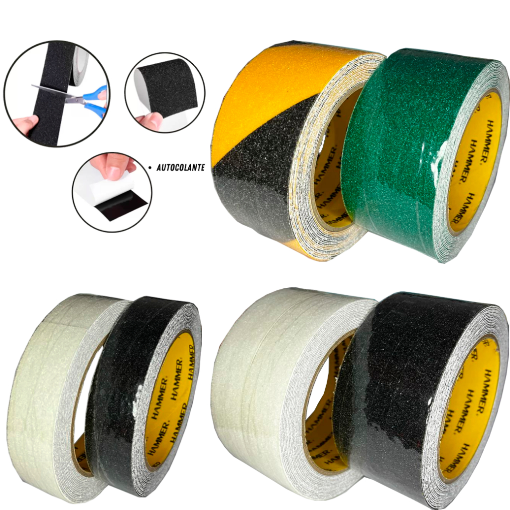 Fita Antiderrapante Super Fix Para Pisos E Solos De Fácil Aplicação - Hammer Vários Tamanhos em Oferta na Shopee