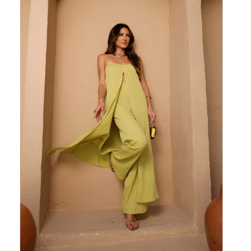 Conjunto Moda Feminina Calça  Pantalona 10066-2