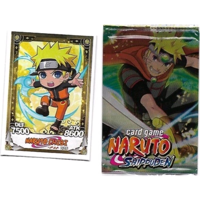 KIT 15 Pacotinhos de Card Game NARUTO SHIPPUDEN - 60 Cartinhas / Jogo Bate Bafo - Revender